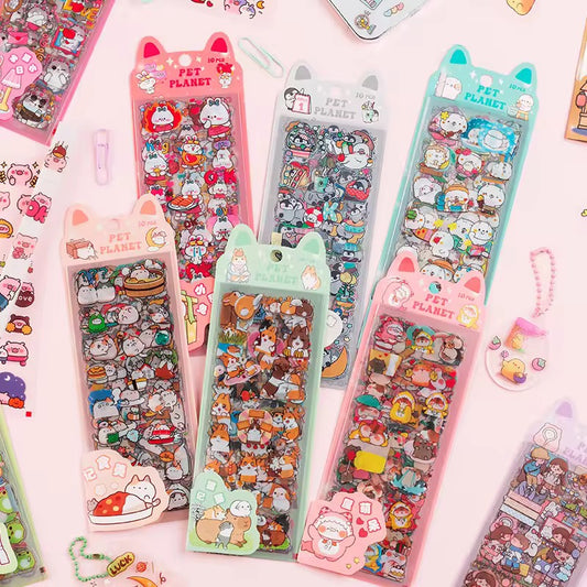 Cute cartoon handbook stickers