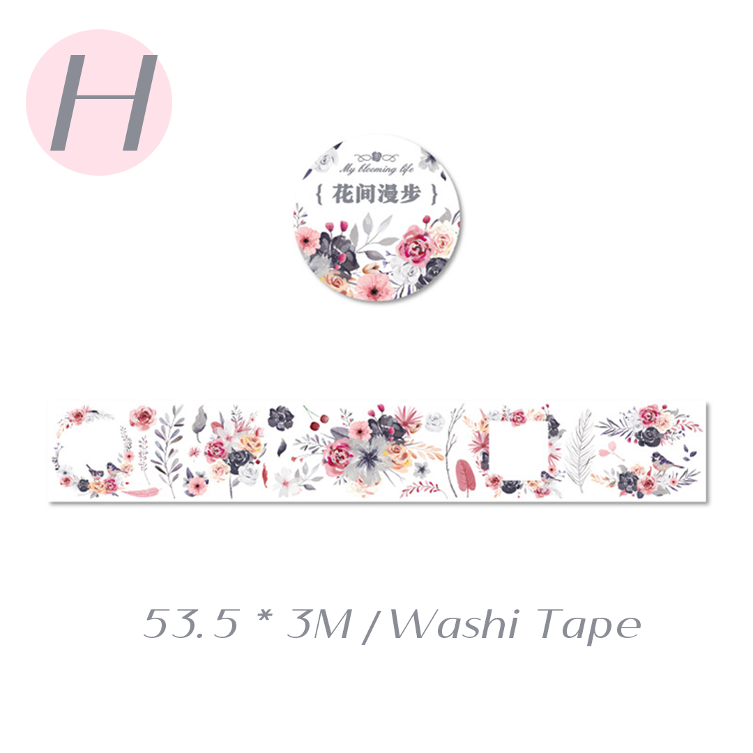 Twilight Series Decorative Fresh Garden Washi-tape - Journal Carnival