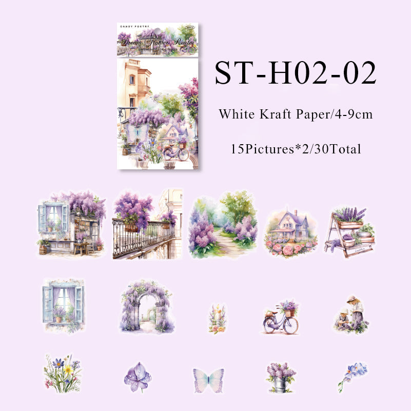 Garden Landscape Series Sticker - Journal Carnival