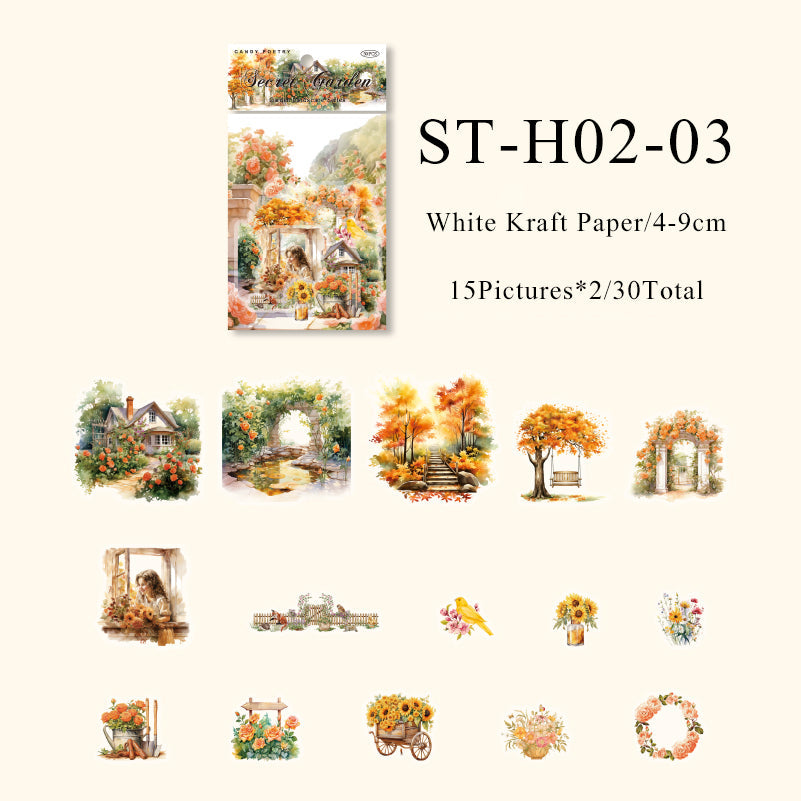 Garden Landscape Series Sticker - Journal Carnival
