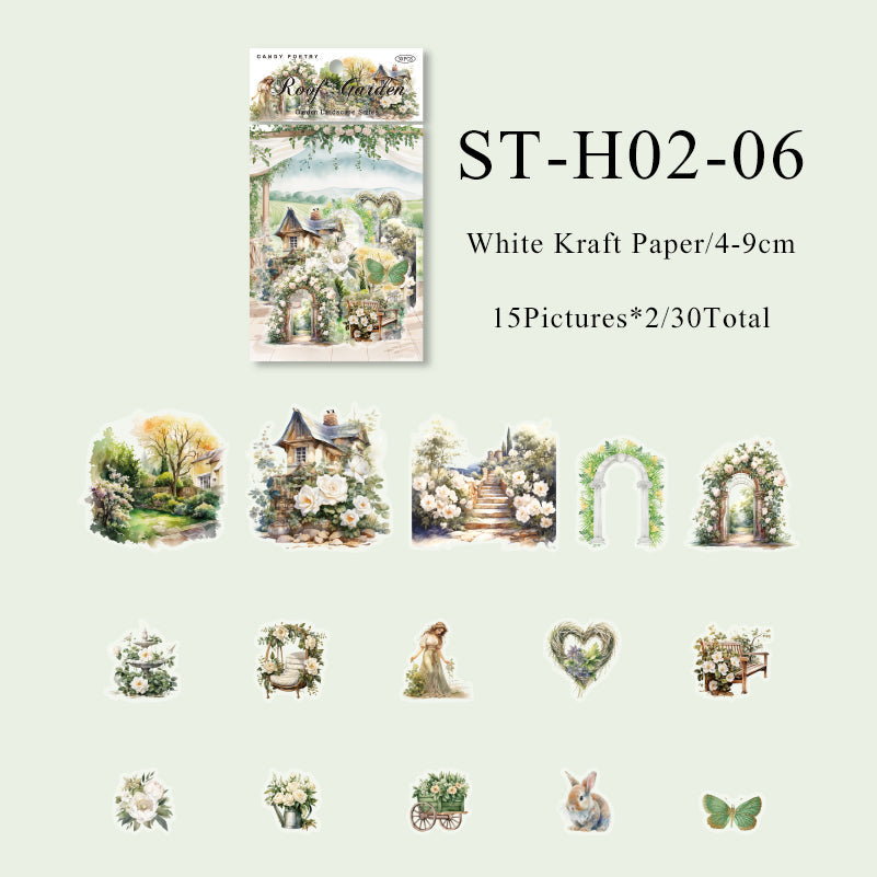 Garden Landscape Series Sticker - Journal Carnival
