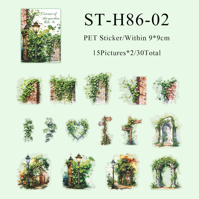 Corner of the Garden series sticker - Journal Carnival