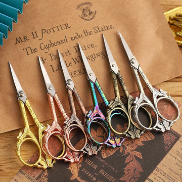 Butterfly Shape Vintage Stainless Steel Small Stationery Scissors