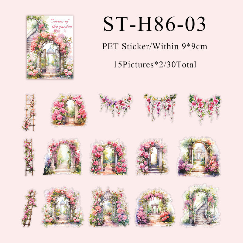 Corner of the Garden series sticker - Journal Carnival