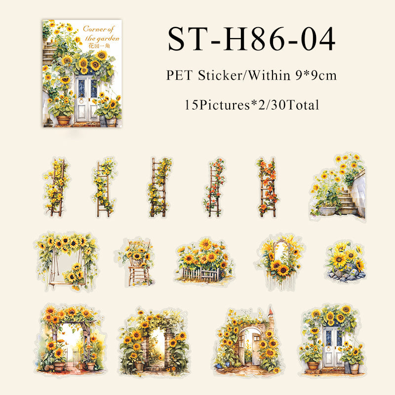 Corner of the Garden series sticker - Journal Carnival