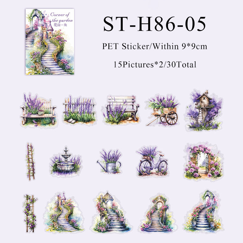 Corner of the Garden series sticker - Journal Carnival
