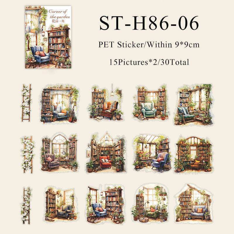Corner of the Garden series sticker - Journal Carnival