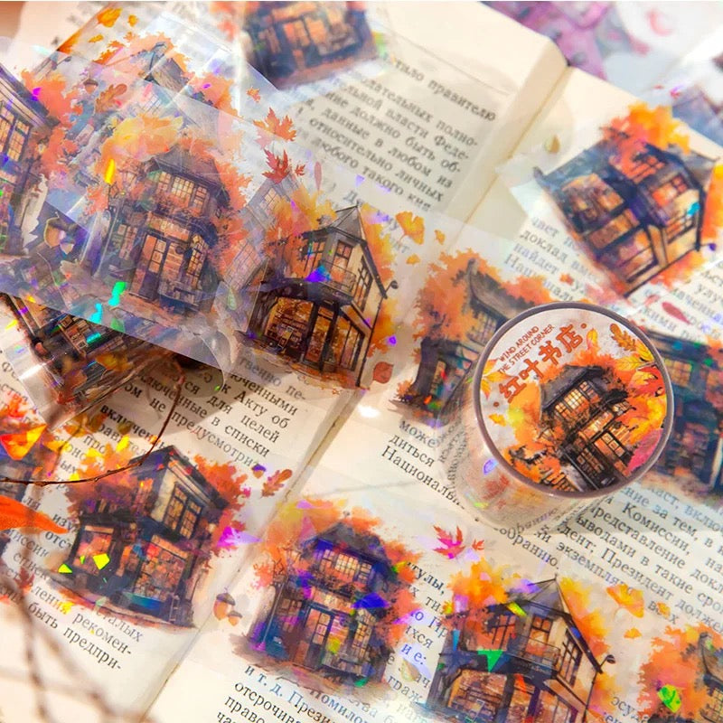 Windy street corner series shell light Pet tape - Journal Carnival