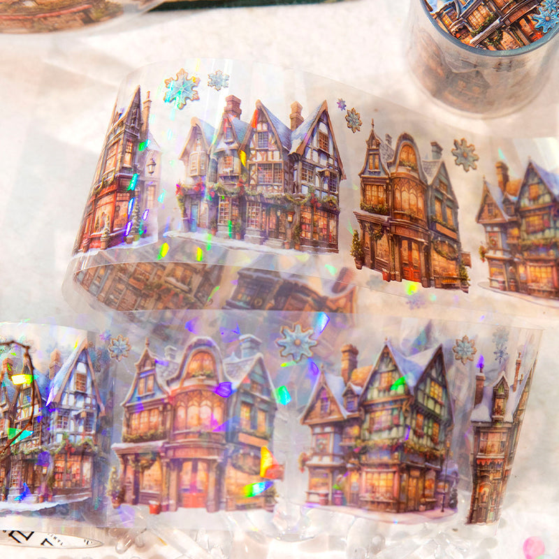 Windy street corner series shell light Pet tape - Journal Carnival