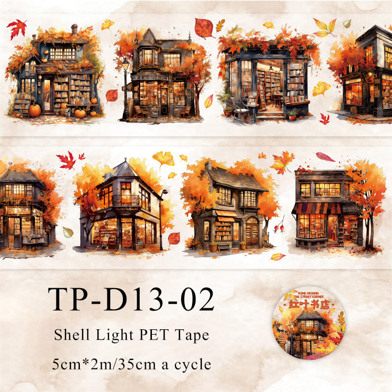 Windy street corner series shell light Pet tape - Journal Carnival