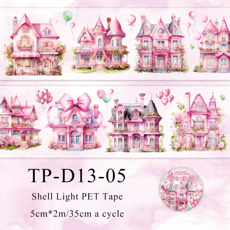 Windy street corner series shell light Pet tape - Journal Carnival