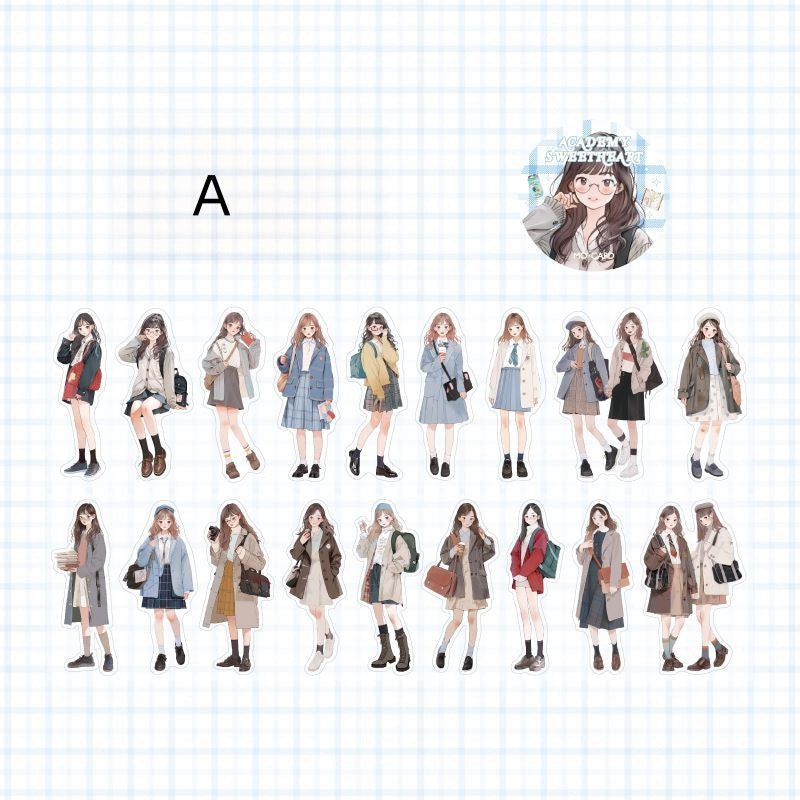 Daily Life series Pre-cut girl Pet tape - Journal Carnival