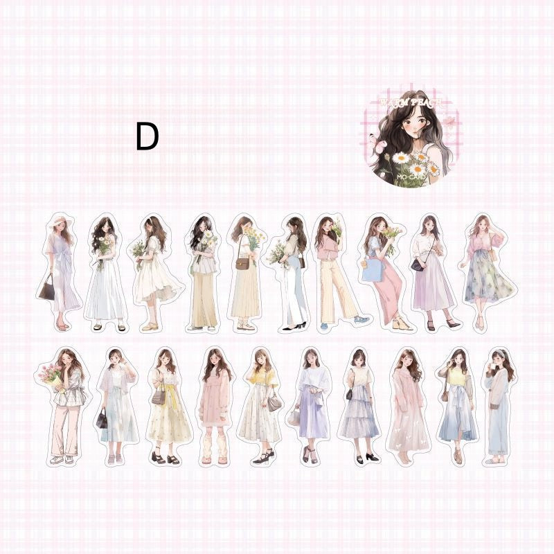 Daily Life series Pre-cut girl Pet tape - Journal Carnival