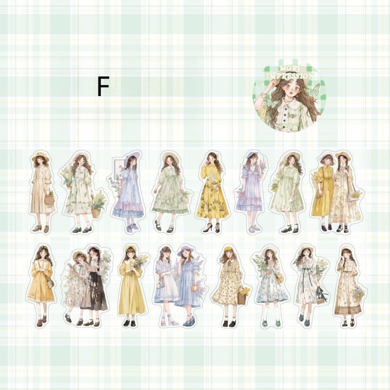 Daily Life series Pre-cut girl Pet tape - Journal Carnival