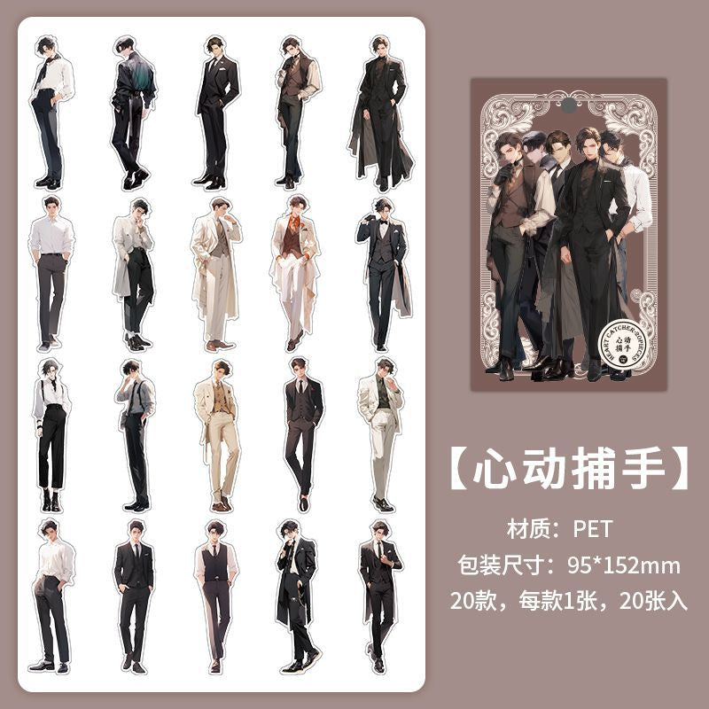 Love Romance Modern Series Character sticker - Journal Carnival