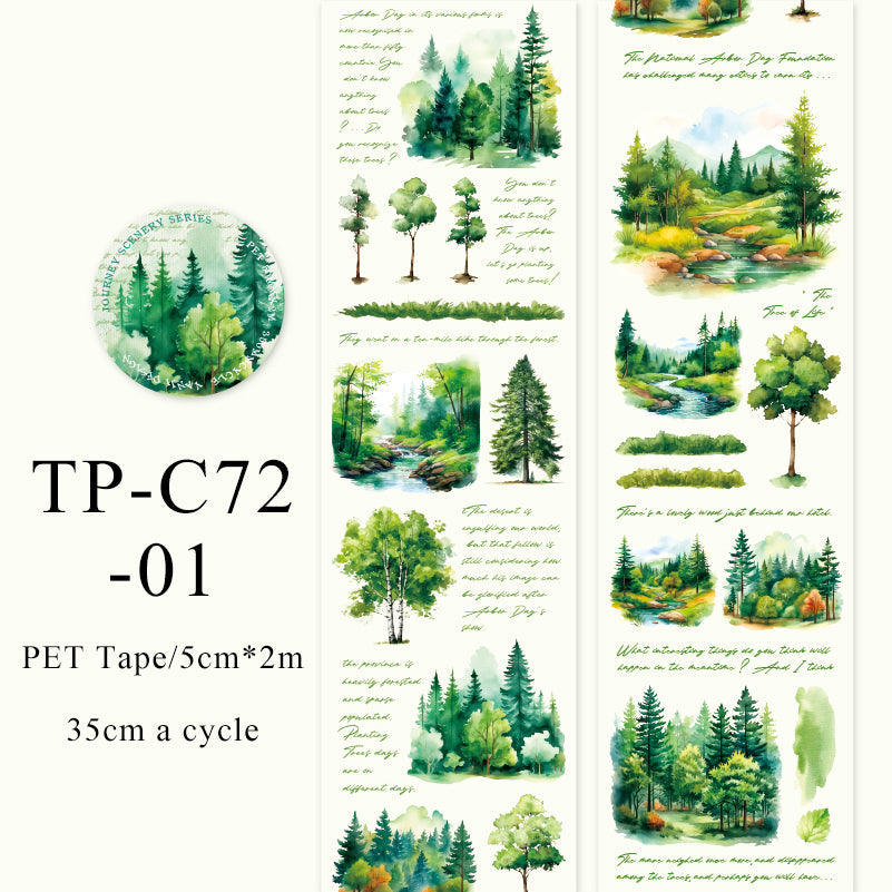 The Scenic Of journey Series PET Tape - Journal Carnival