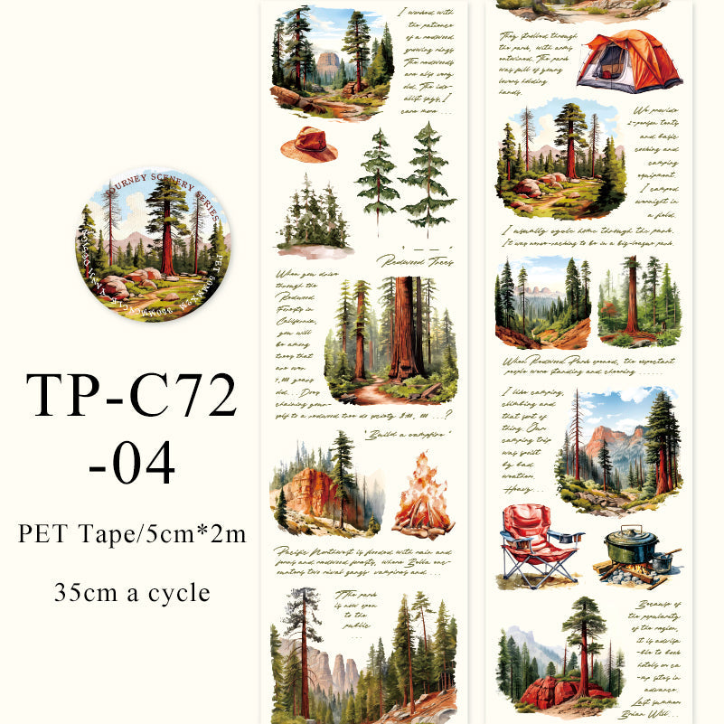 The Scenic Of journey Series PET Tape - Journal Carnival