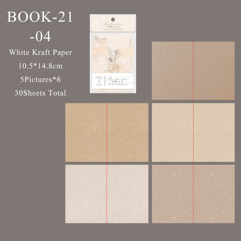 Paper flower house Series Notebook - Journal Carnival
