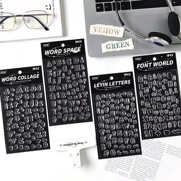 Creation word set Clear stamp