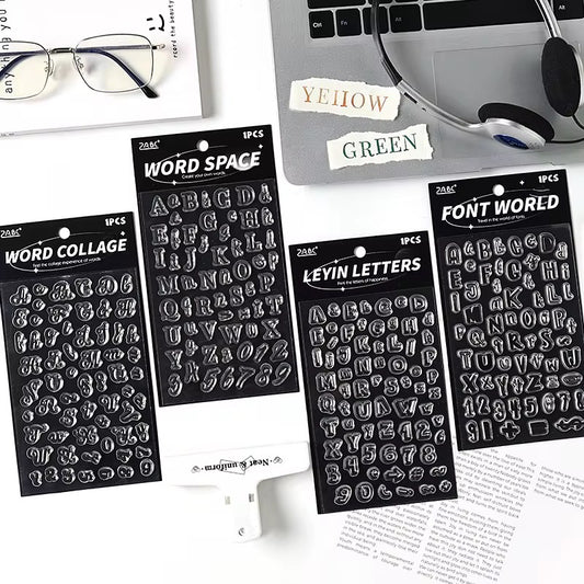 Creation word set Clear stamp