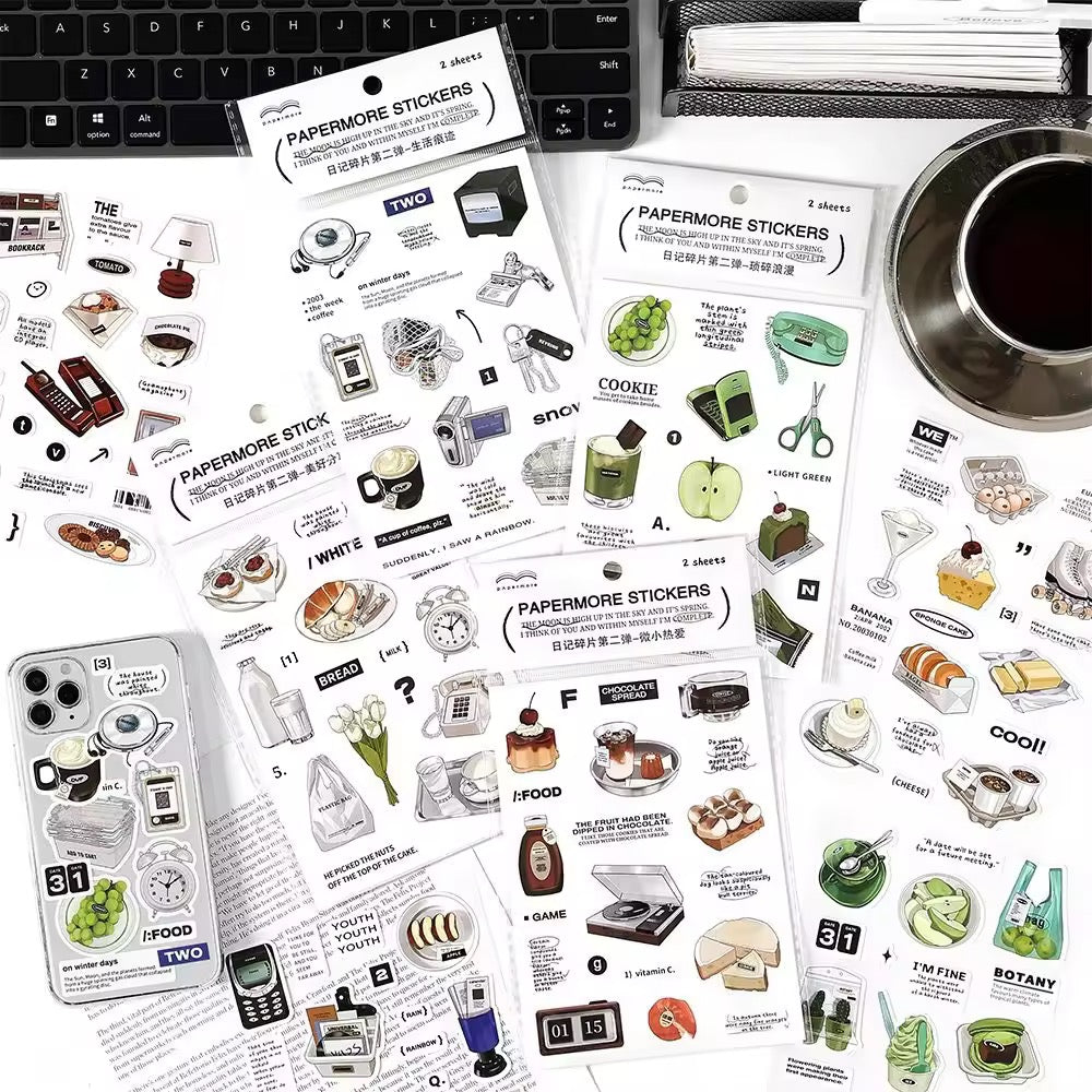 Paper-more sticker