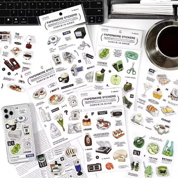 Paper-more sticker