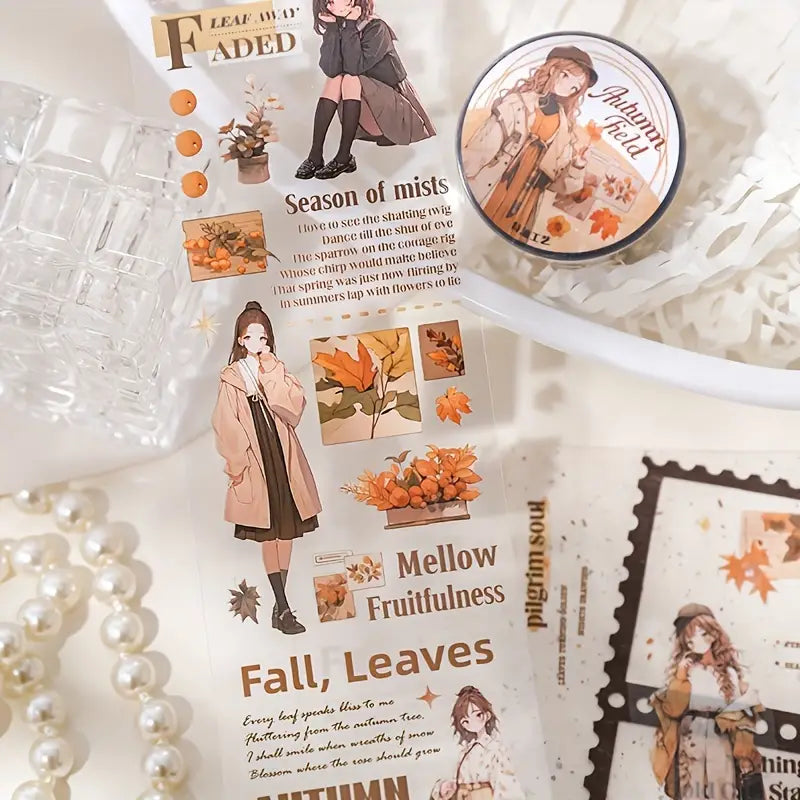 Four Seasons Wind Letter Series Pet Tape - Journal Carnival