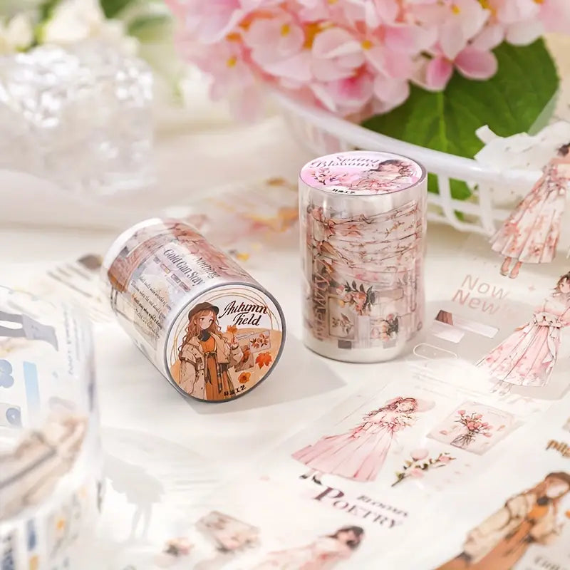 Four Seasons Wind Letter Series Pet Tape - Journal Carnival
