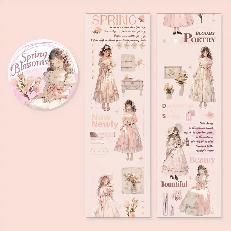 Four Seasons Wind Letter Series Pet Tape - Journal Carnival