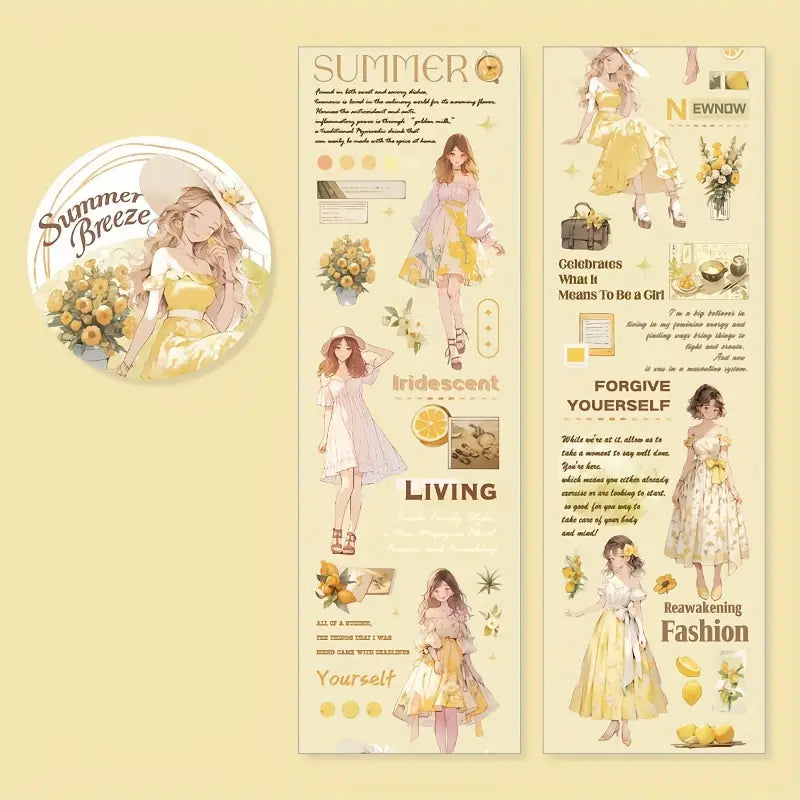 Four Seasons Wind Letter Series Pet Tape - Journal Carnival