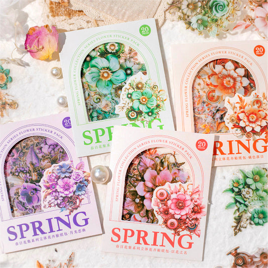 Spring Flower Collection Series Sticker