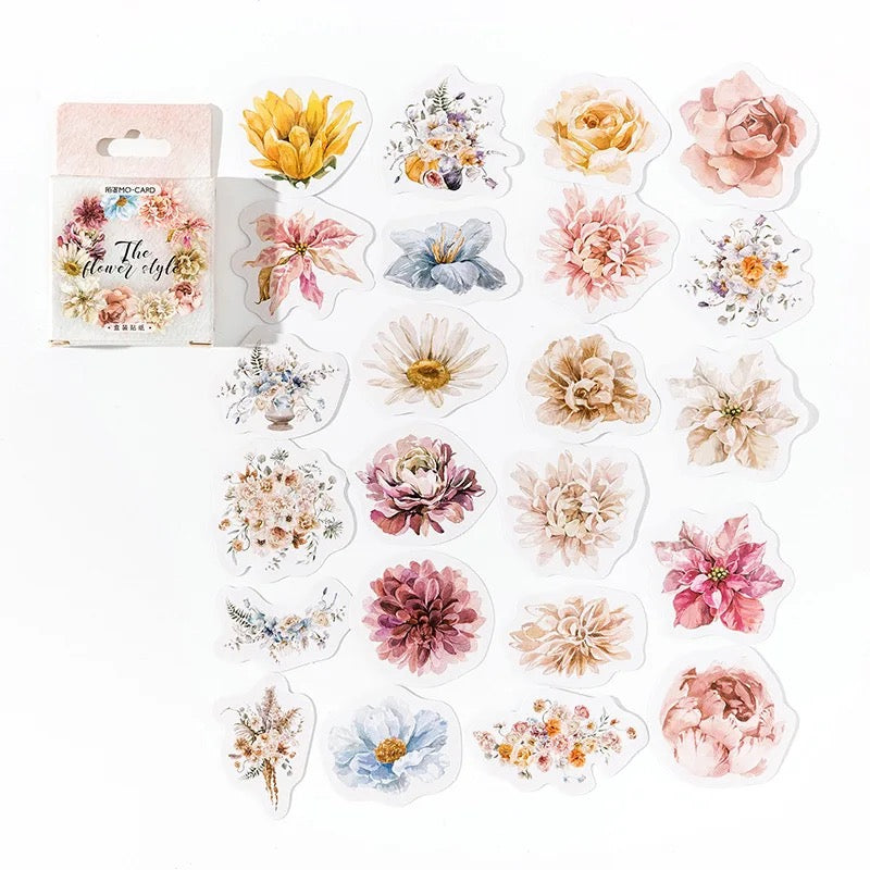 Flower Sticker Box - Journal Carnival