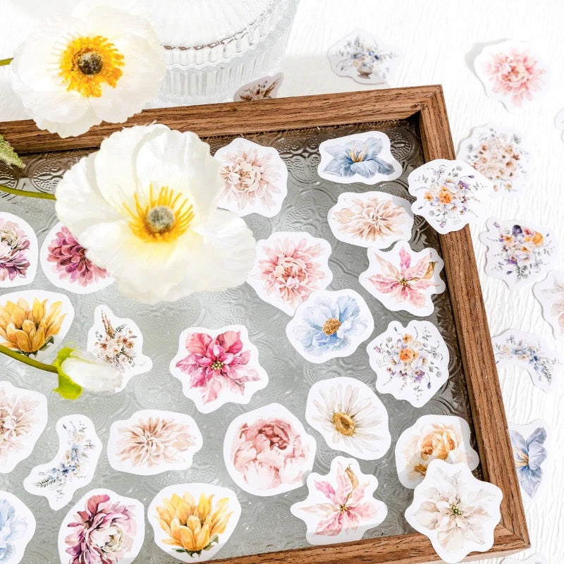Flower Sticker Box - Journal Carnival