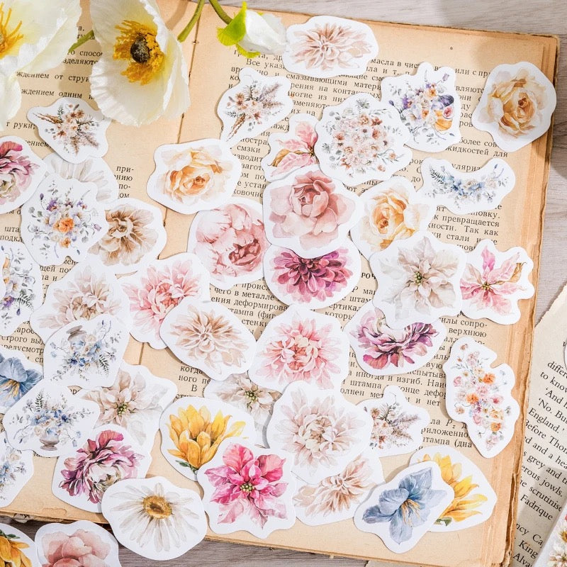 Flower Sticker Box - Journal Carnival