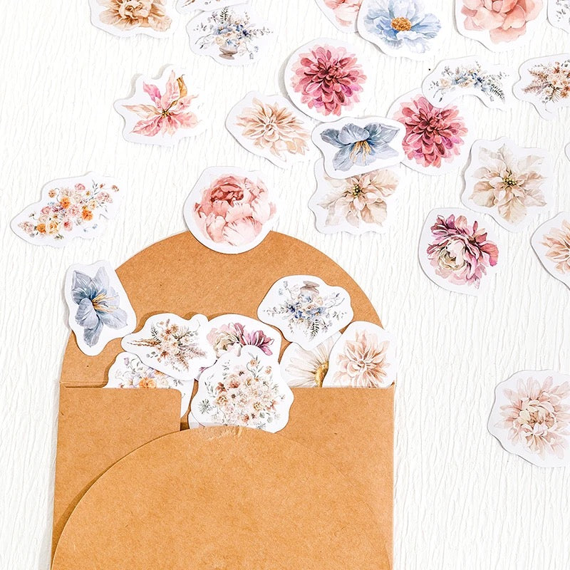 Flower Sticker Box - Journal Carnival