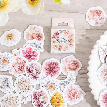 Flower Sticker Box - Journal Carnival
