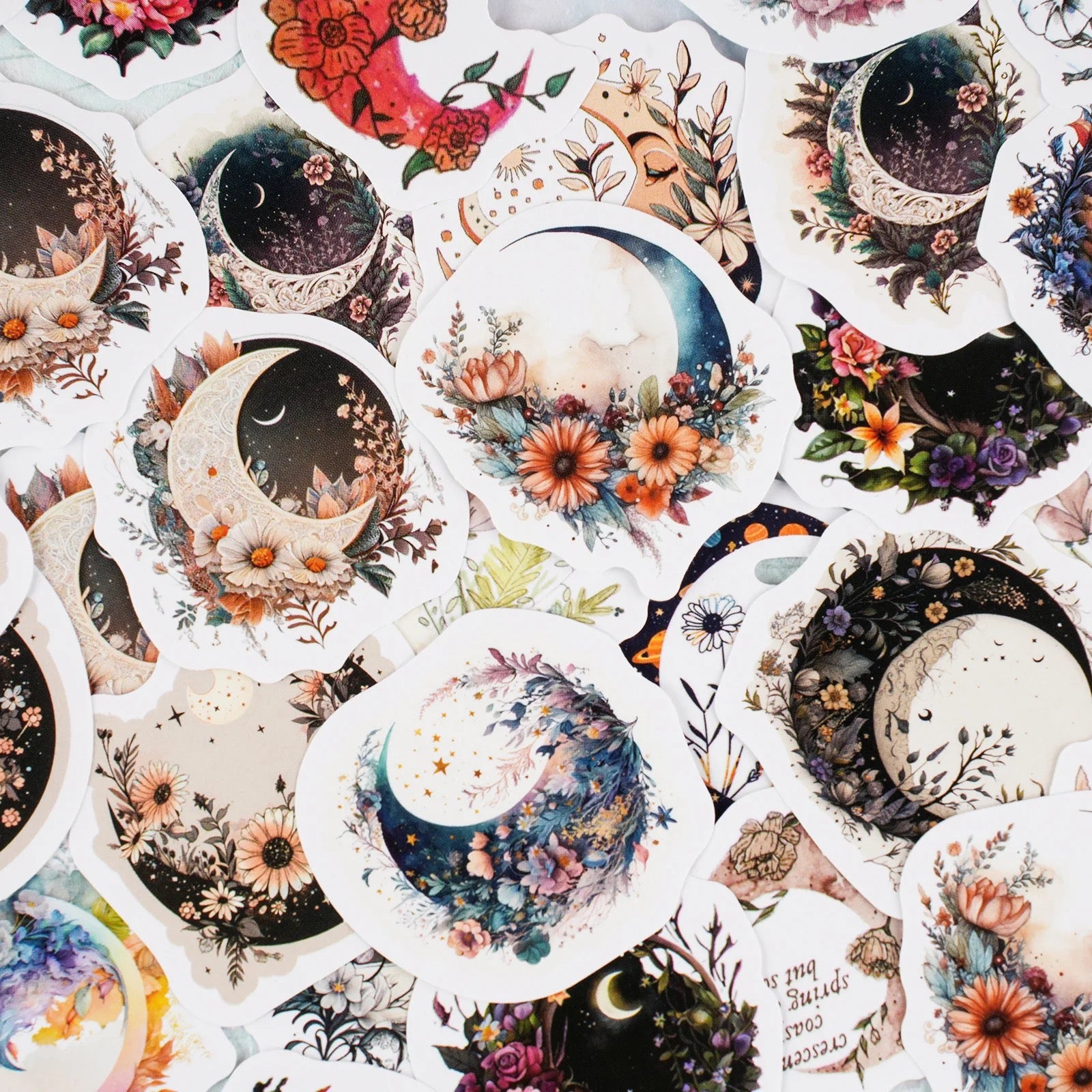 Flower Moonlight Series Sticker box - Journal Carnival