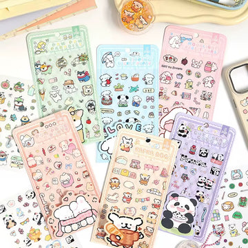 Korean cartoon handbook stickers