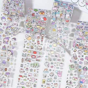 Cute illustration pet sticker tape