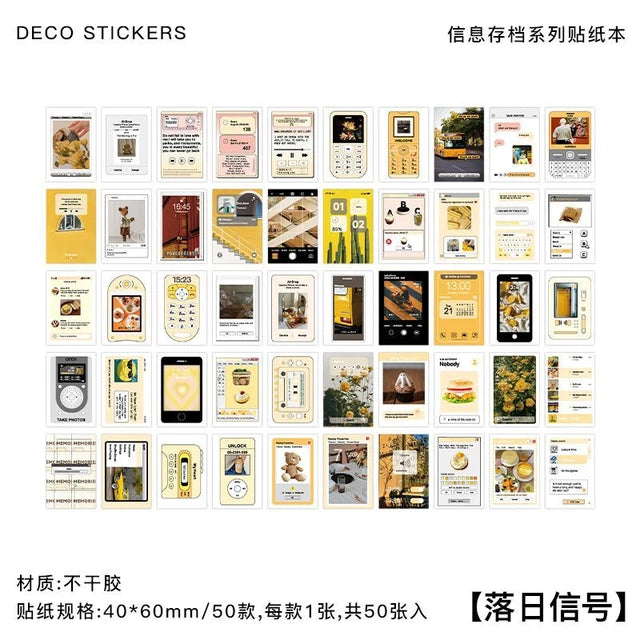 Information Archive Series sticker book - Journal Carnival