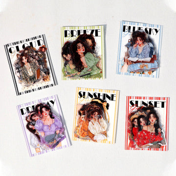 Rainbow girl series sticker