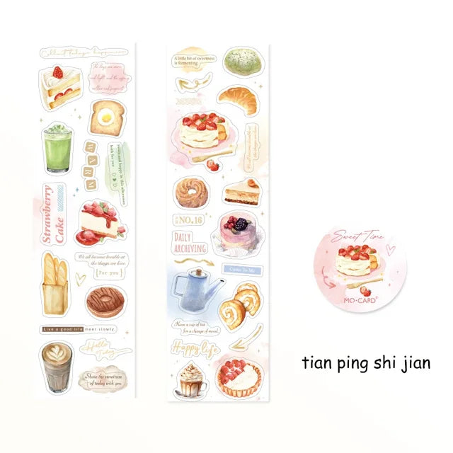 Happy Time Series Die-cut PET Tape - Journal Carnival