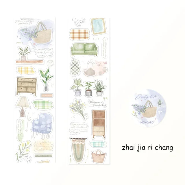 Happy Time Series Die-cut PET Tape - Journal Carnival