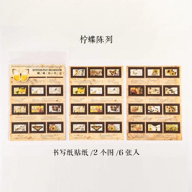 Retro Stamp Stickers - Journal Carnival