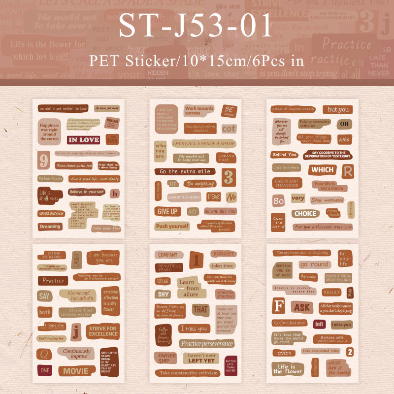 Heart Message Series Sticker - Journal Carnival