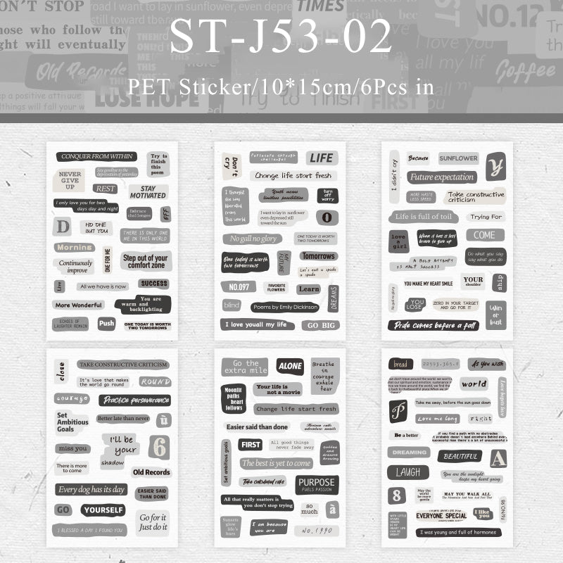 Heart Message Series Sticker - Journal Carnival