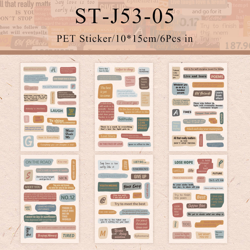 Heart Message Series Sticker - Journal Carnival