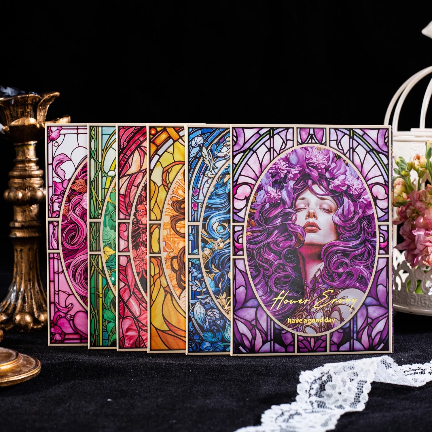 Beautiful Dream Flower Series Material Paper - Journal Carnival