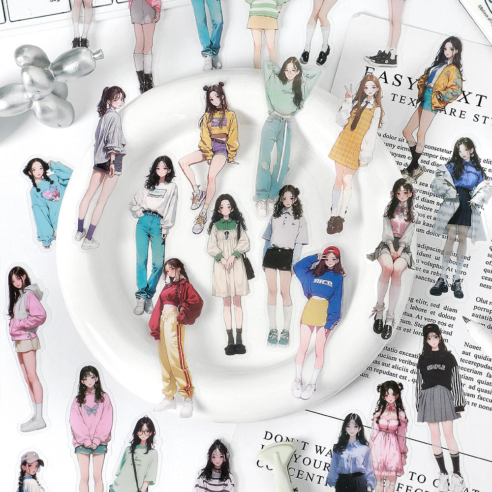 Accidental and Encounter Series Girl Sticker - Journal Carnival