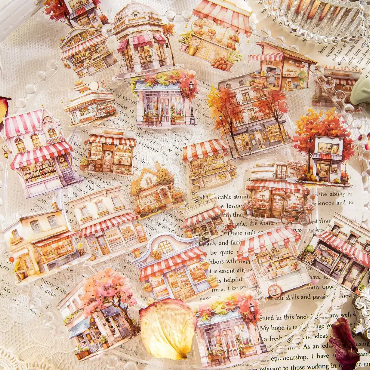 Little House Series Decorative Sticker - Journal Carnival